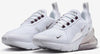 Big Kid's Nike Air Max 270 White/Burgundy Crush (943345 119)