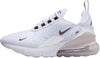 Big Kid's Nike Air Max 270 White/Burgundy Crush (943345 119)