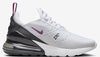 Big Kid's Nike Air Max 270 White/Hot Fuchsia-Anthracite (943345 120)