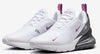 Big Kid's Nike Air Max 270 White/Hot Fuchsia-Anthracite (943345 120)