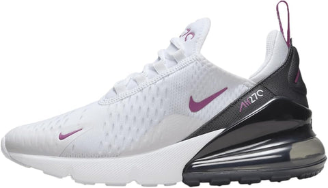 Big Kid's Nike Air Max 270 White/Hot Fuchsia-Anthracite (943345 120)