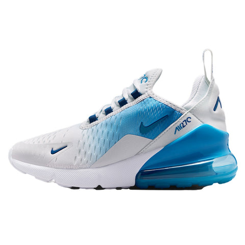 Big Kid's Nike Air Max 270 Off White/Court Blue (943345 125)