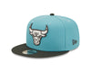Men's New Era 9Fifty NBA Chicago Bulls Light Blue/Steel Snapback (60277981) - OSFM