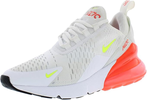 Women's Nike Air Max 270 White/Volt-Bright Crimson (AH6789 114)