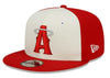 Men's New Era 9Fifty MLB Anaheim Angels Red/Cream City Connect Snapback (60231683) - OSFM