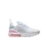 Little Kid's Nike Air Max 270 White/Pink Foam-LT Smoke Grey (AO2372 122)