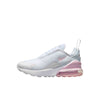 Little Kid's Nike Air Max 270 White/Pink Foam-LT Smoke Grey (AO2372 122)
