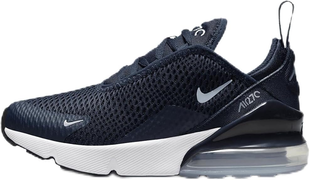 Little Kid's Nike Air Max 270 Obsidian/Cobalt Bliss-White (AO2372 407)