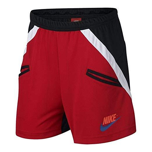 Women's Nike Sportswear Red/Black Knit Shorts
