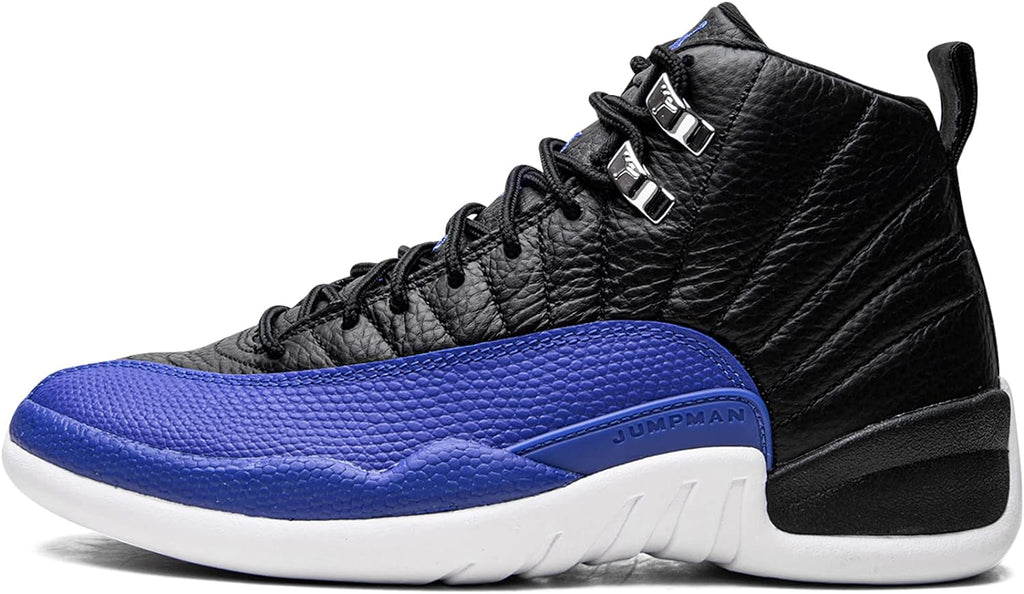 Women's Jordan 12 Retro Black-Hyper Royal (AO6068 004)