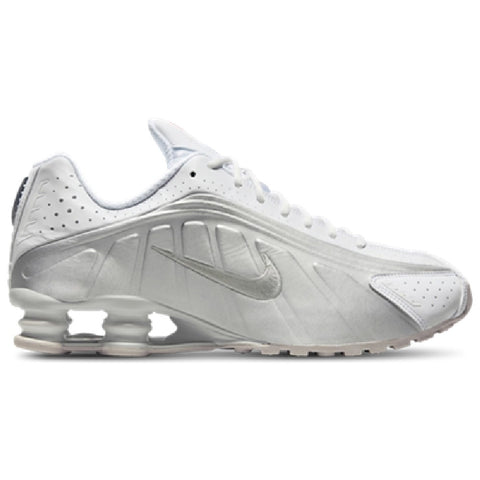 Women's Nike SHOX R4 White/White-Metallic Silver (AR3565 101)