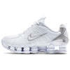 Women's Nike Shox TL White/White-Metallic Silver (AR2566 100)