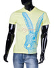 Men's A. Tiziano Lime Dontay Graphic V-Neck T-Shirt