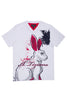 Men's A. Tiziano White Nelson Graphic V-Neck T-Shirt