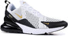 Men's Nike Air Max 270 White/Metallic Gold-Black (AV7892 100)