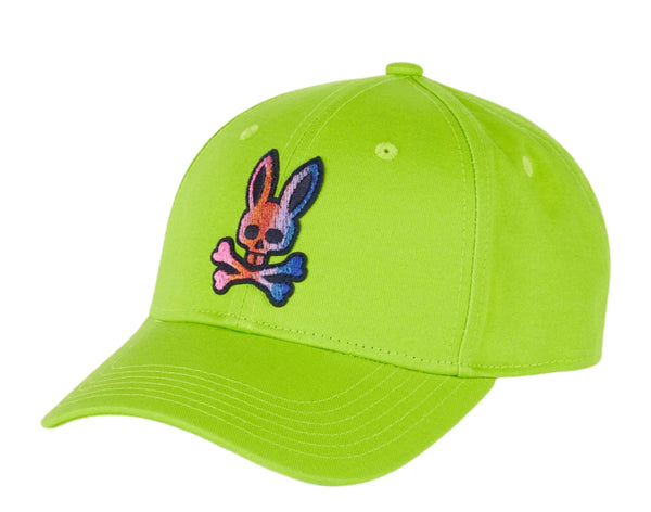 Men's Psycho Bunny Acid Lime Asher 3D Bunny Baseball Cap - OSFA