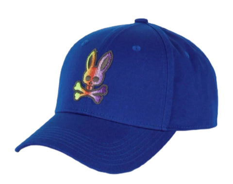 Men's Psycho Bunny Sapphire Asher 3D Bunny Baseball Cap - OSFA