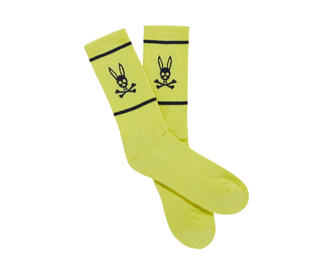 Psycho Bunny Lemon Pulp Classic Crew Socks - OSFA