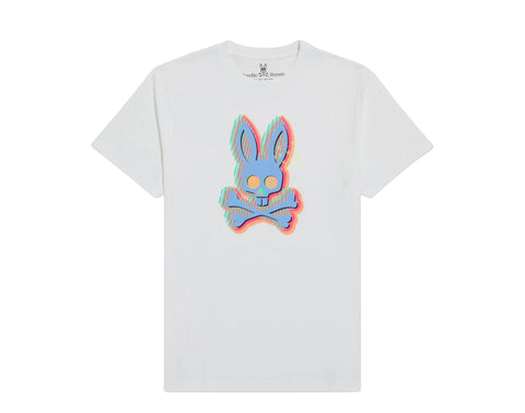 Men's Psycho Bunny White Ethan Deco Bunny T-Shirt