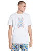 Men's Psycho Bunny White Ethan Deco Bunny T-Shirt
