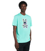 Men's Psycho Bunny Miami Pool Ethan Deco Bunny T-Shirt
