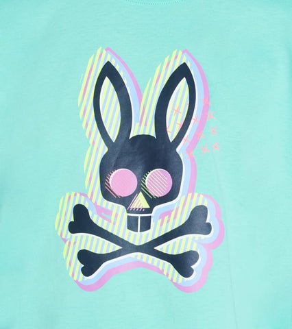 Men's Psycho Bunny Miami Pool Ethan Deco Bunny T-Shirt