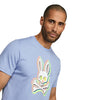 Men's Psycho Bunny Deco Blue Ethan Deco Bunny T-Shirt