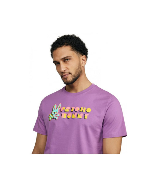 Men's Psycho Bunny Purple Haze Mateo Deco T-Shirt