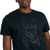 Men's Psycho Bunny Black Owen Large Bunny T-Shirt