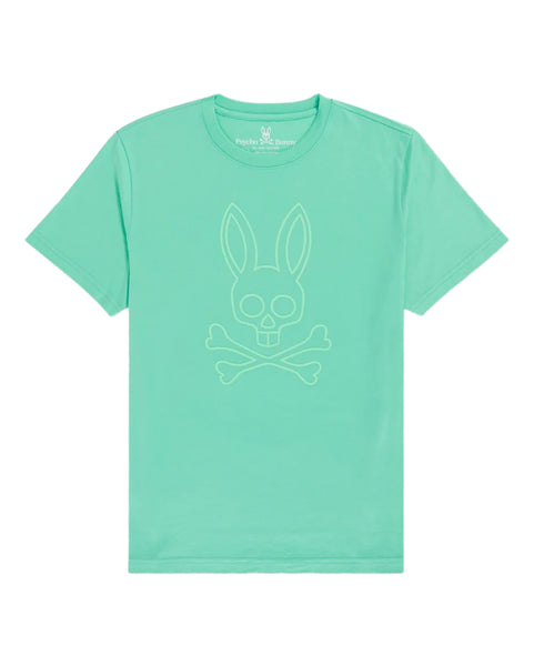 Men's Psycho Bunny Miami Pool Owen Large Bunny T-Shirt