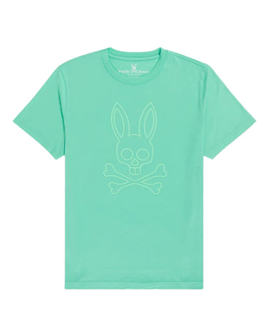 Men's Psycho Bunny Miami Pool Owen Large Bunny T-Shirt