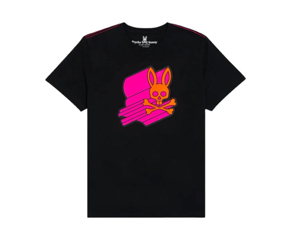 Men's Psycho Bunny Black Asher Logo T-Shirt