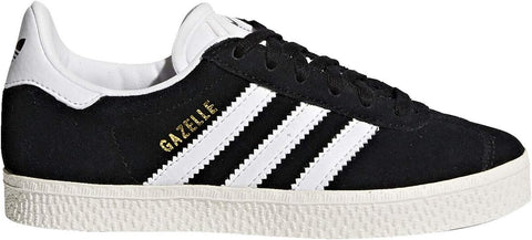 Big Kid's Adidas Gazelle J Black/White/Gold Metallic (BB2502)