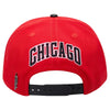 Men's Pro Standard Red NBA Chicago Bulls City Double Front Logo Snapback - OSFA