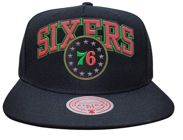 Mitchell & Ness Black NBA Philadelphia 76ers Spirit Snapback - OSFA