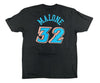 Men's Mitchell & Ness Black NBA Utah Jazz Reload 2.0 N&N Karl Malone T-Shirt