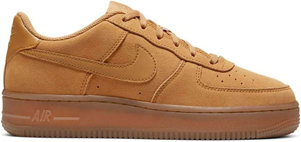 Big Kid's Nike Air Force 1 LV8 Wheat/Wheat-Gum Light Brown (BQ5485 700)