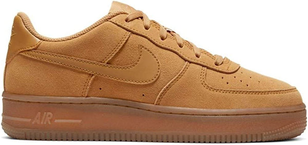Big Kid's Nike Air Force 1 LV8 Wheat/Wheat-Gum Light Brown (BQ5485 700)