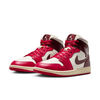 Women's Jordan 1 Mid Sail/Dark Team Red (BQ6472 119)