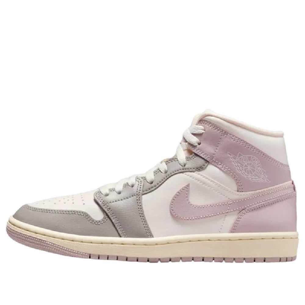 Women's Air Jordan 1 Mid Sail/Particle Rose (BQ6472 122)