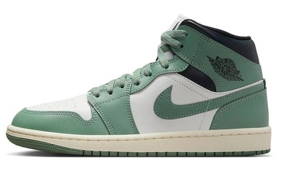 Women's Jordan 1 Mid Sail/Jade Smoke-Anthracite (BQ6472 130)