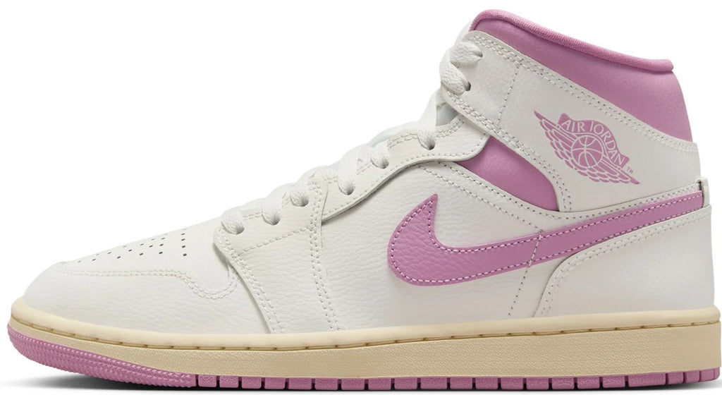 Women's Jordan 1 Mid Sail/Orchid-Muslin (BQ6472 162)