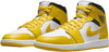 Women's Jordan 1 Mid White/Vivid Sulfur-Black (BQ6472 170)