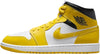 Women's Jordan 1 Mid White/Vivid Sulfur-Black (BQ6472 170)