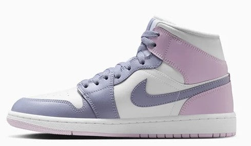 Women's Air Jordan 1 Mid Indigo Haze/Doll-White (BQ6475 510)