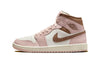 Women's Jordan 1 Mid Pink Oxford/Archeo Brown-Sail (BQ6472 620)