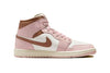 Women's Jordan 1 Mid Pink Oxford/Archeo Brown-Sail (BQ6472 620)