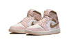 Women's Jordan 1 Mid Pink Oxford/Archeo Brown-Sail (BQ6472 620)