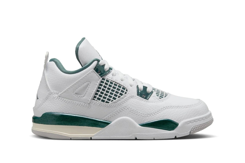 Little Kid's Jordan 4 Retro White/Oxidized Green-White (BQ7669 103)