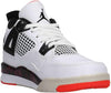 Little Kid's Jordan 4 Retro White/Black-Bright Crimson (BQ7669 116)